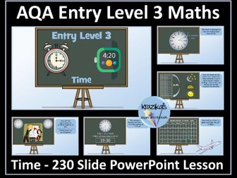 Time PowerPoint Lesson - AQA Entry Level 3 Maths