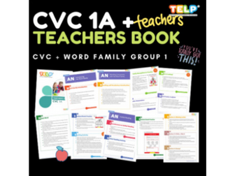 TELP LITERACY PROGRAM - CVC + WORD FAMILY 1A Teacher's Guide