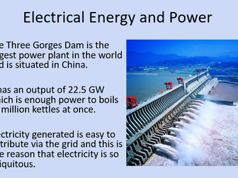 OCR AS Physics: Electrical Energy & Power