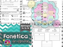 Spanish Phonics Book Set #13: Diptongos io, iu, ie