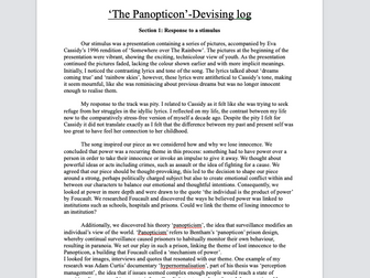 GCSE devising drama logbook exemplar