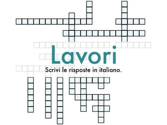 Lavori Italian Jobs Crossword