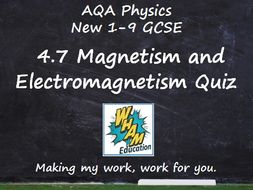 AQA Physics: 4.7 Magnetism and Electromagnetism Quiz