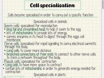 Aqa combined science higher- Biology paper one