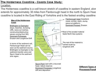 Holderness Coast - Case Study AQA A Level Geography Coasts