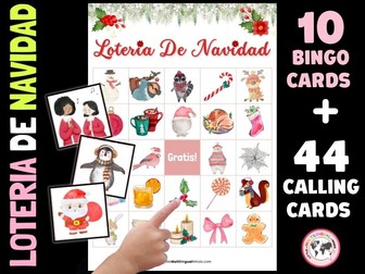 Actividades de Navidad: Christmas Bingo in Spanish, Bingo de Navidad