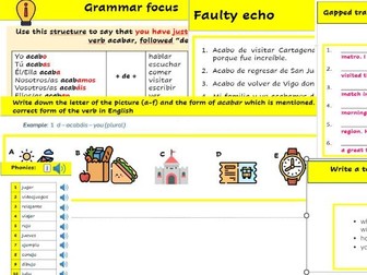 GCSE 2024 - Module 2 - Lesson for unit 3 (Mis ultimas vacaciones)