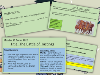 Battle of Hastings - The Battle - Ks3