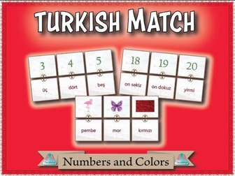 Turkish Match - Numbers and Colors