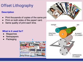 D&T GCSE Revision Presentation - Printing Processes
