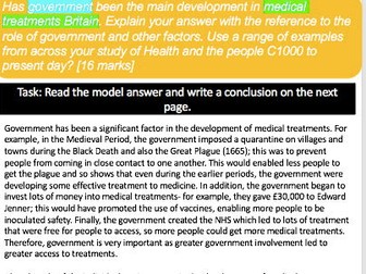 AQA Medicine Through Time: Exam Walkthrough