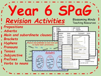 Year 6 spag revision activities