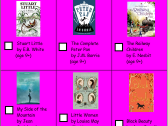Children's classic booklist for N to Year 6