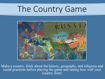 The Country Game (All Years Activity)