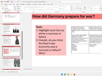 OCR B GCSE History living under Nazi rule all lessons and worksheets