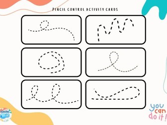 Pencil control activity cards (EYFS)