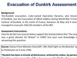 Dunkirk sources coursework picture