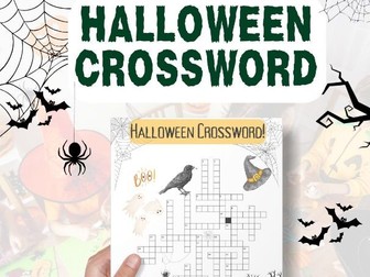 Halloween Vocabulary Crossword (English ESL)