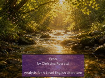 Echo by Christina Rossetti - Concise A3 Detailed Summary