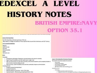 Edexcel A Level History Navy Notes