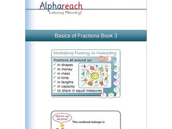 Pages from the Basics of Fractions Book 3