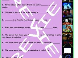 Movie Things and Genres 3 Photo Worksheet Set