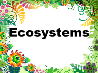 Small Scale Ecosystems for GCSE (Dilemma and Exam Style Question with WAGOLL)