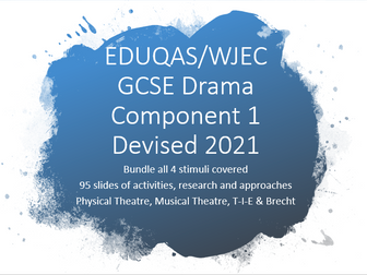 WJEC Eduqas GCSE Drama Component 1 2021 all stimuli