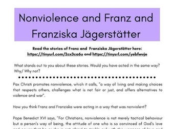 Nonviolence and Franz and Franziska Jägerstätter