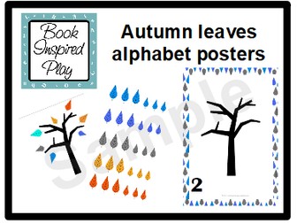 Autumn leaves counting activity