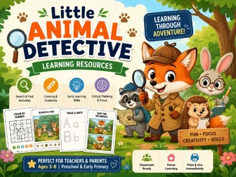 Little Animal Detective: ABC Activity Book