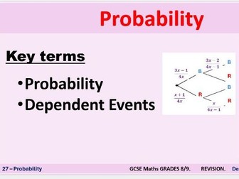 Probability  - Revision for Grades 8/9 - PPT