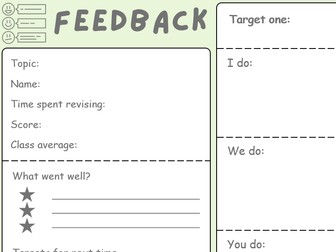 Feedback Sheet