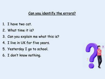 Introductory ESL online lesson