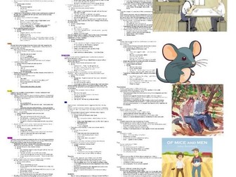 21 Of Mice and Men Essay Plans iGCSE Edexcel English Literature - all characters and several themes