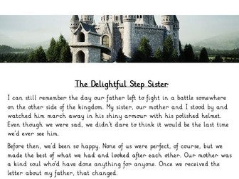 Year 6 SATs Style Comprehension Questions - Delightful Step-Sister