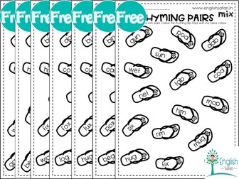 Phonics rhyming words