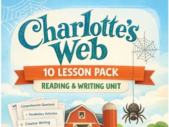 Charlotte’s Web Novel Study | 10‑Lesson Reading & Writing Unit