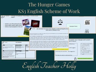 The Hunger Games KS3 Scheme of Work English Curriculum