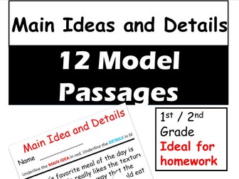 Identify Main Idea & Details – KS2 Pack