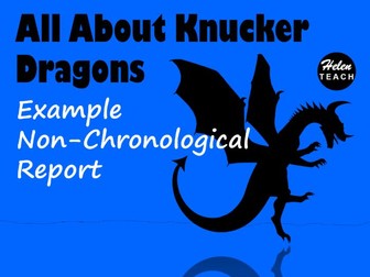 Dragon Non-Chronological Report Example Text, Feature Identification & Answers