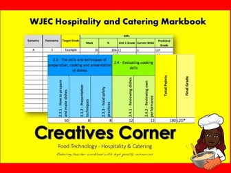 WJEC Hospitality and Catering Markbook