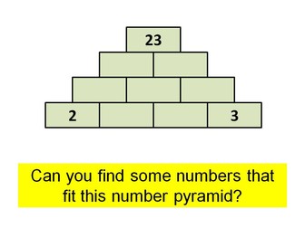 Number pyramids investigation 3