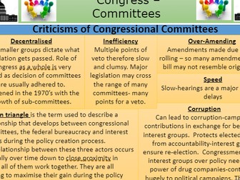 Congressional Committees - US Government and Politics