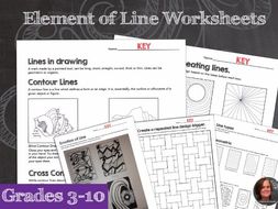 Line The Art Element : Elements of art worksheets & mini lessons element line by