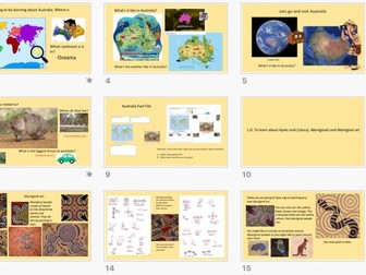 Geography Australia and Aboriginal Art KS1