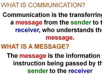 iGCSE Business Studies - Chapter 9: Communication