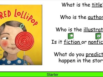 Big Red Lollipop Literacy Unit of Work