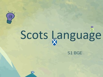 Scots Language & Poetry S1