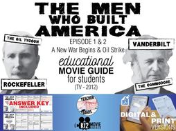 The Men Who Built America - Ep 1 & 2 Movie Guide | Worksheet (TV - 2012)